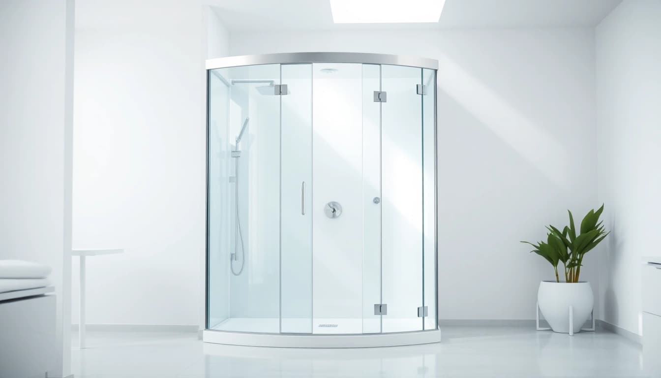 Verleihen Sie Ihrem Badezimmer mit der sonni Duschkabine einen modernen Look.