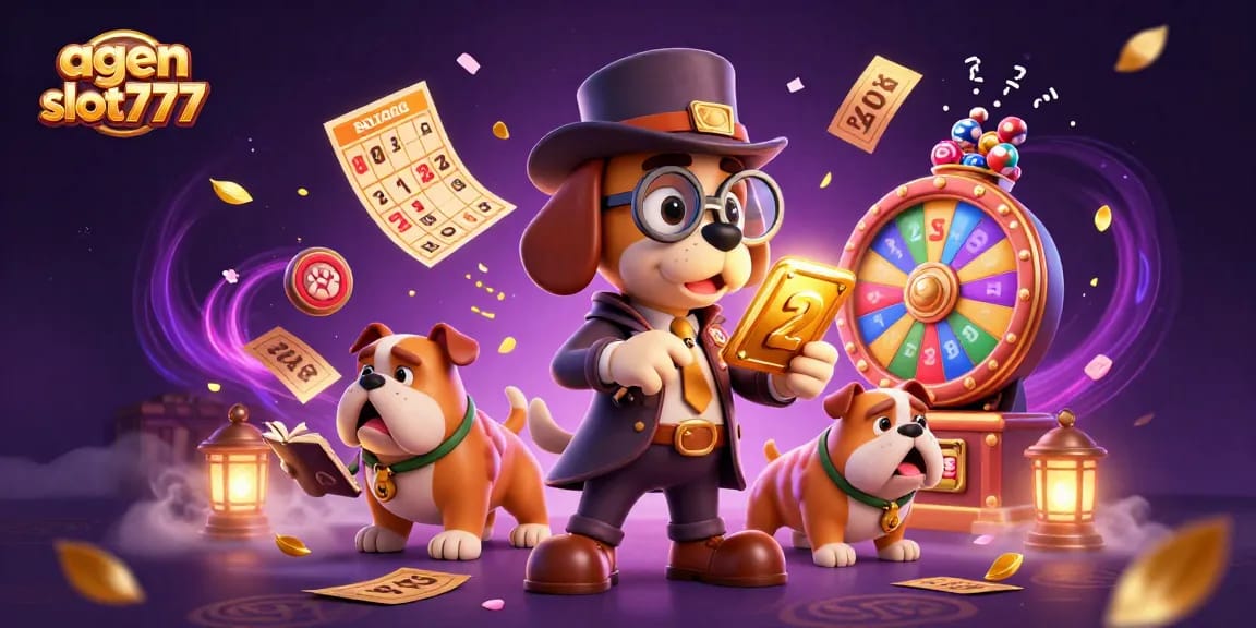Engage with agen slot777 through thrilling slots and vibrant gaming elements presented in a dynamic scene.