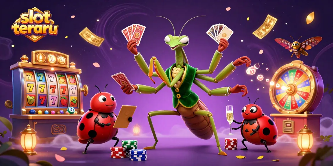 Experience the thrill of slot terbaru with vibrant 3D characters celebrating wins in a dynamic casino scene.
