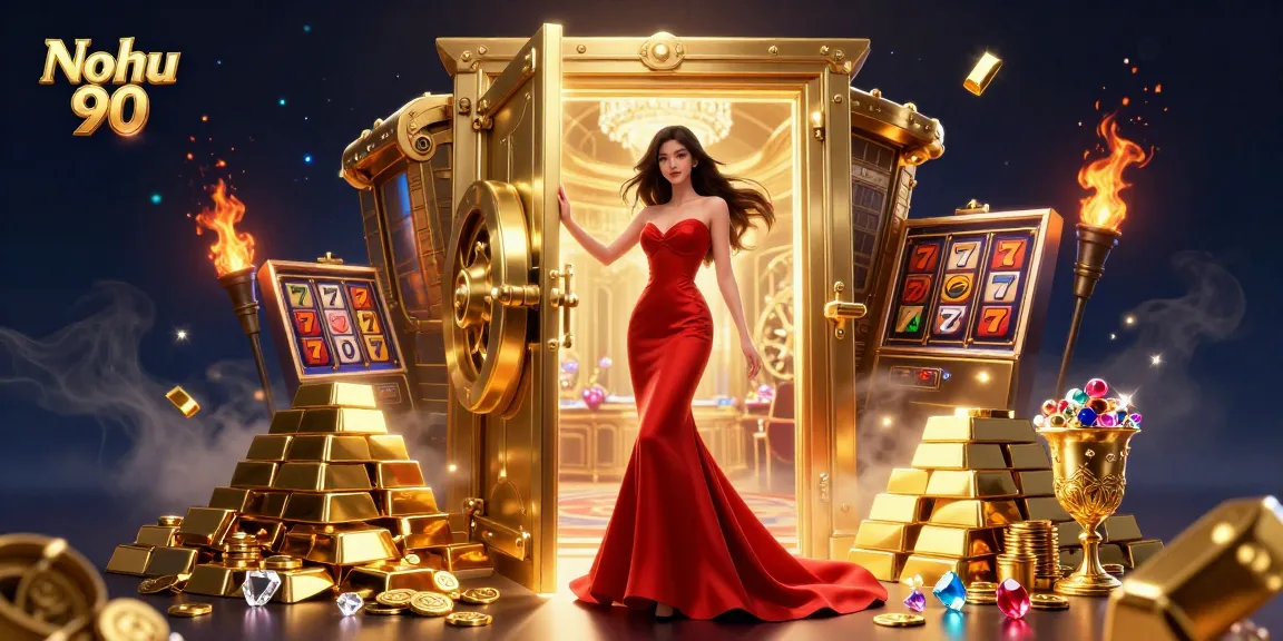 Nohu 90 offers an exhilarating casino experience with slot games, gems, and treasures in a luxurious setting.