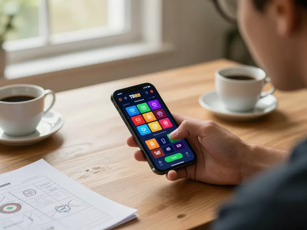 Engaging with the TR88 app for fast and secure tr88 đăng nhập while enjoying at home