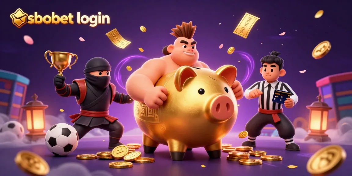 Engage with sbobet login through a vibrant 3D sports betting illustration featuring dynamic characters.
