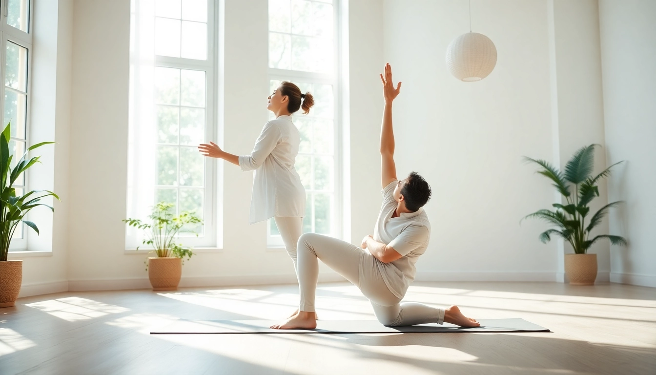 How to relieve back pain with a professional performing wellness stretches in a bright environment.