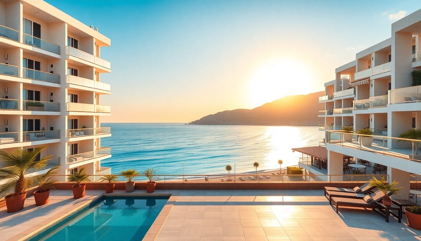 Buy apartment in Alanya with luxurious beachfront properties and stunning sunset views.