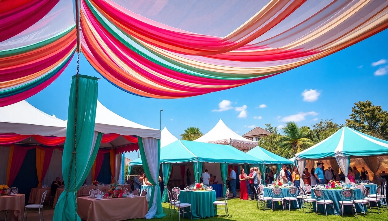 Discover beautiful tent rentals for outdoor events, showcasing vibrant designs and joyous gatherings.