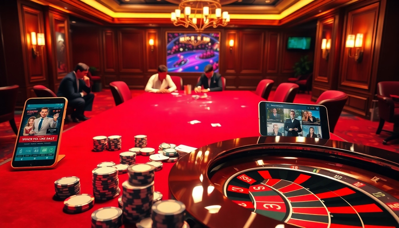Enjoy a high-stakes poker session at https://www.kjc.global/ featuring vibrant chips and cards.