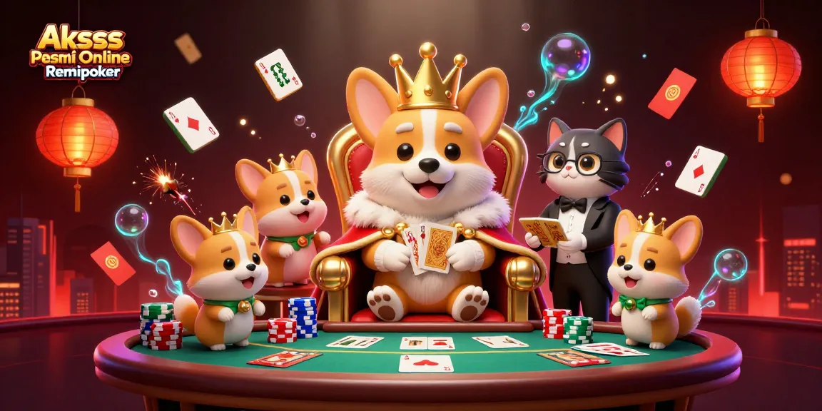 Play exciting poker games at Akses Resmi Poker Online Remipoker, featuring lively illustrations and engaging characters.