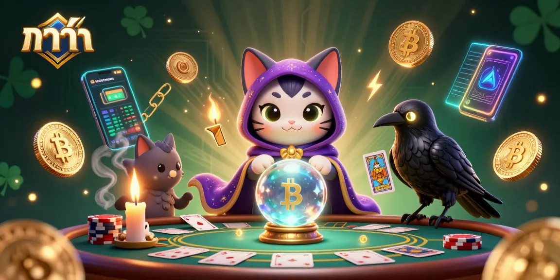 Experience the excitement of บาคาร่า with a dynamic scene of animated characters surrounded by glowing coins and casino elements.