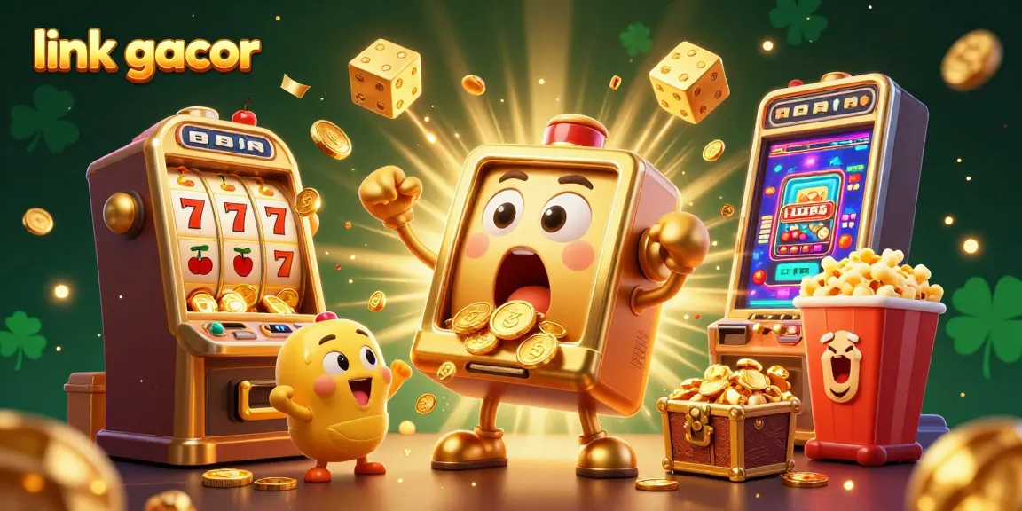 Experience a thrilling jackpot with link gacor as our vibrant golden slot machines celebrate overflowing coins and excitement!