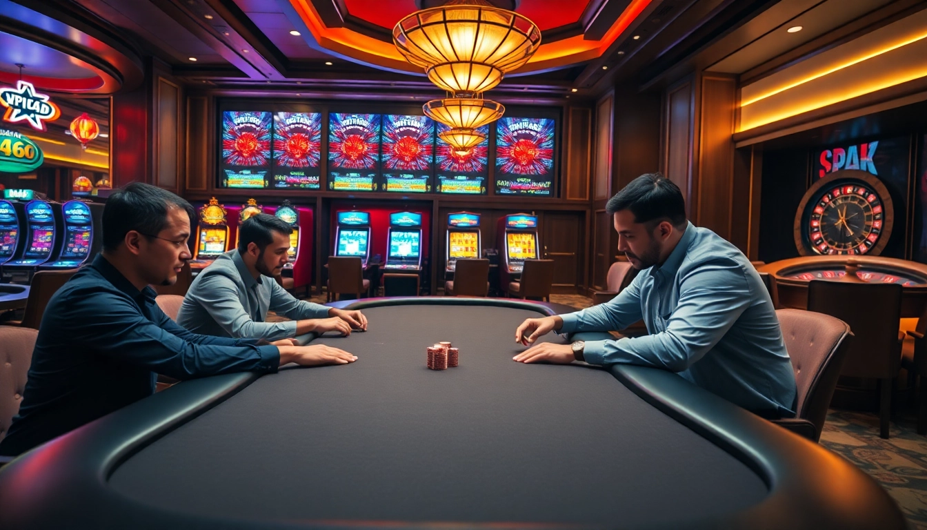 KPI4D strategy in an engaging poker game setting within a luxurious casino atmosphere