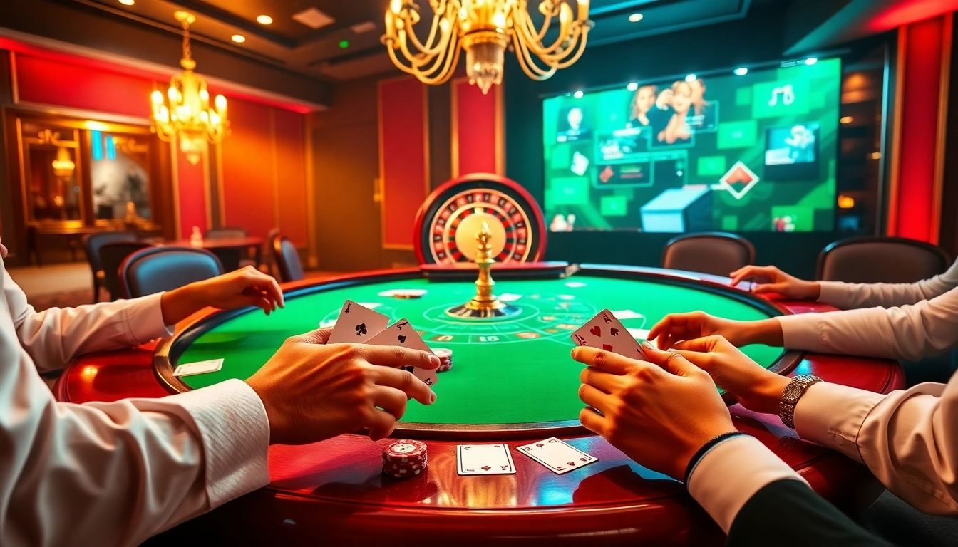 Cartes à jouer et jetons sur la table de poker du meilleur casino en ligne, mettant en avant l'excitation des enjeux élevés.