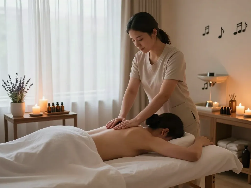 길동출장마사지 soothing professional massage therapy session in tranquil spa