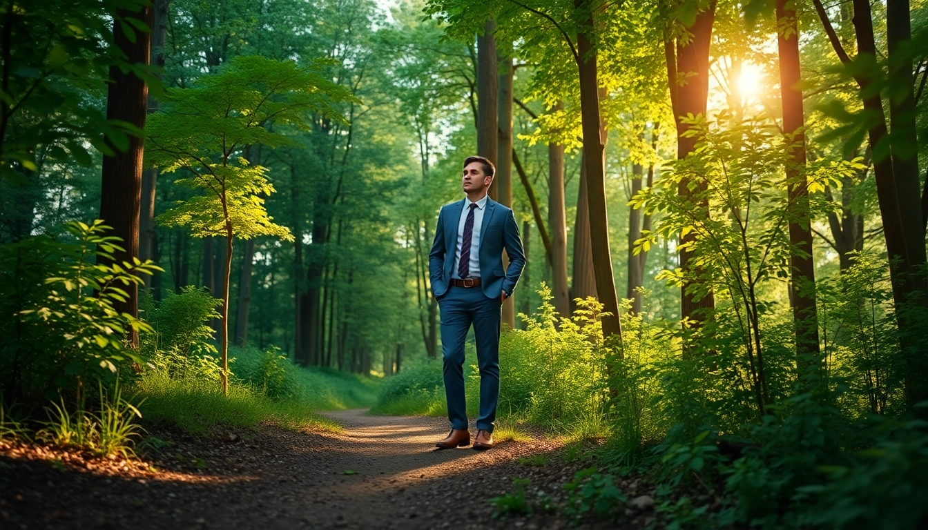 Find my true calling while choosing paths in a tranquil forest setting.