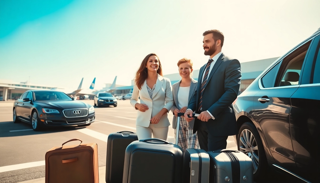 Enhance your journey with Private Airport Transfers featuring a professional chauffeur assisting travelers.