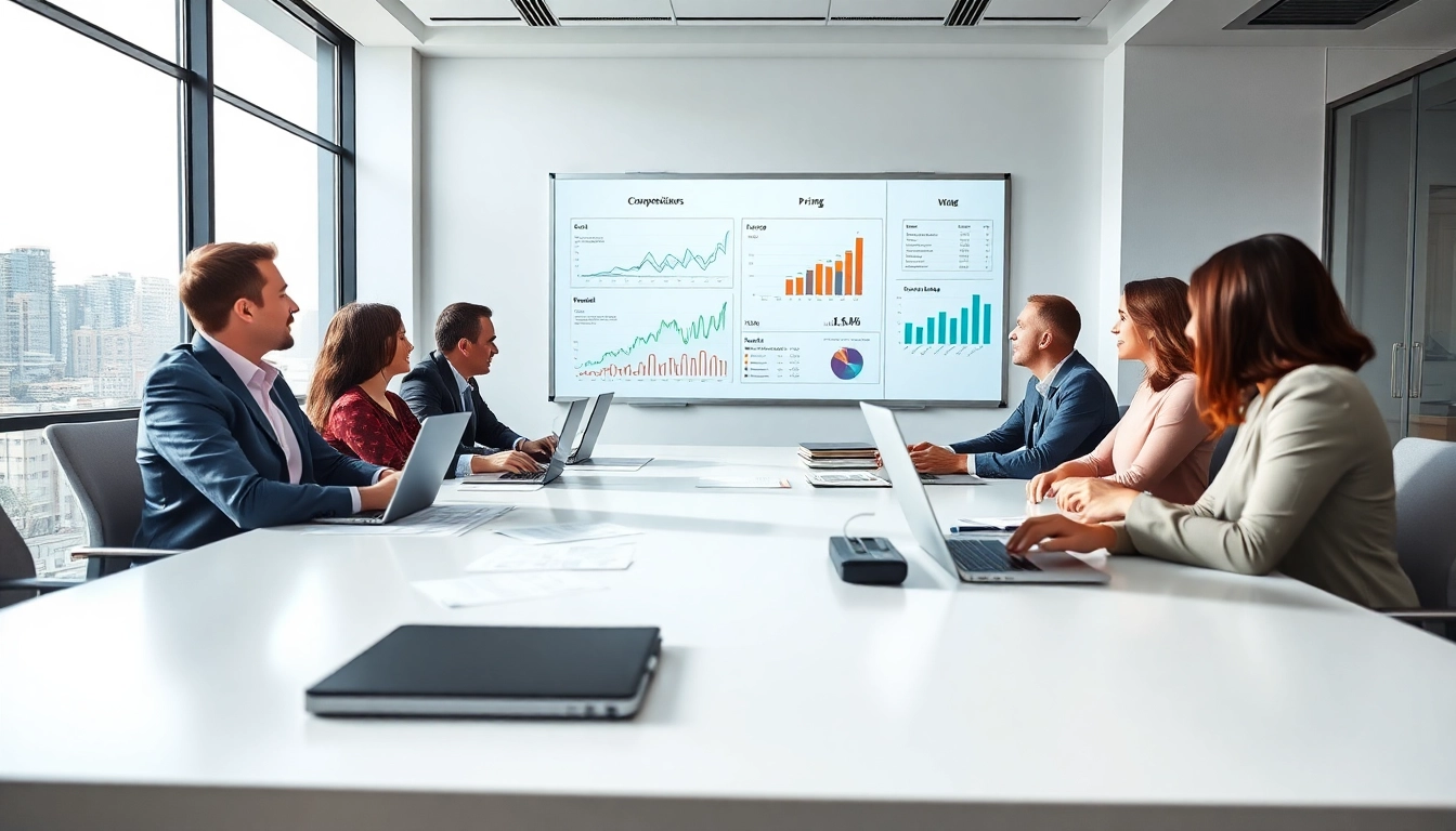 Analyze competitor pricing strategies in a collaborative business environment