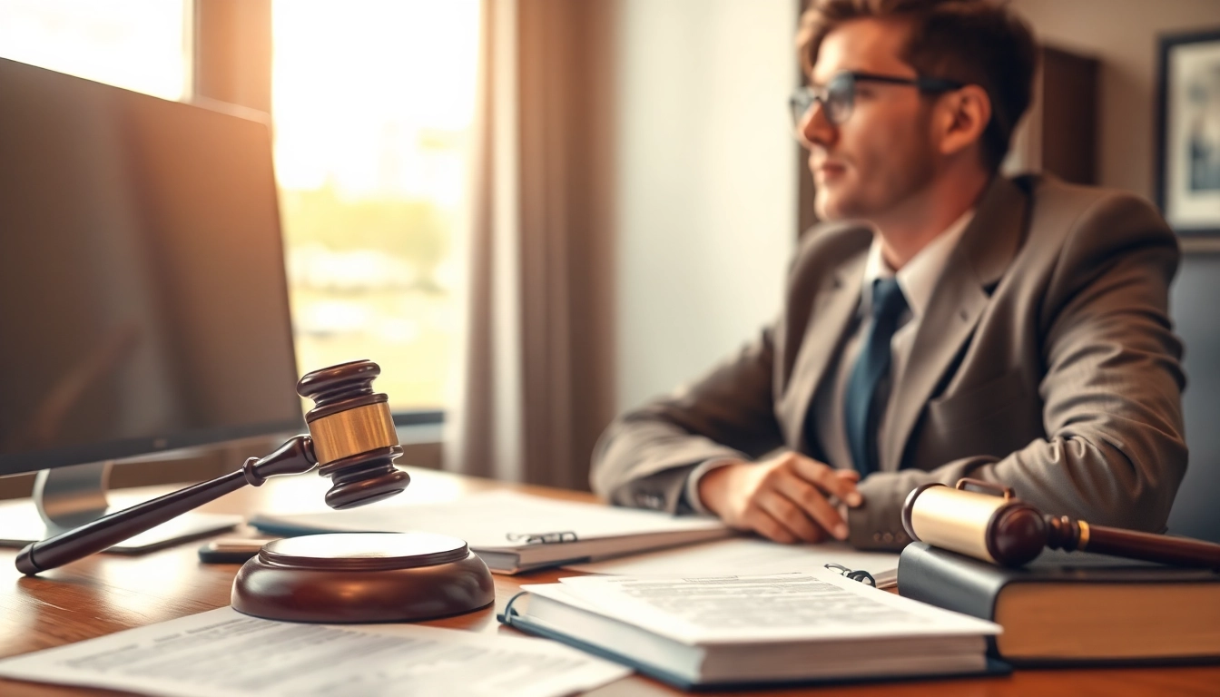Clearwater truck accident attorney working diligently in a professional office environment.