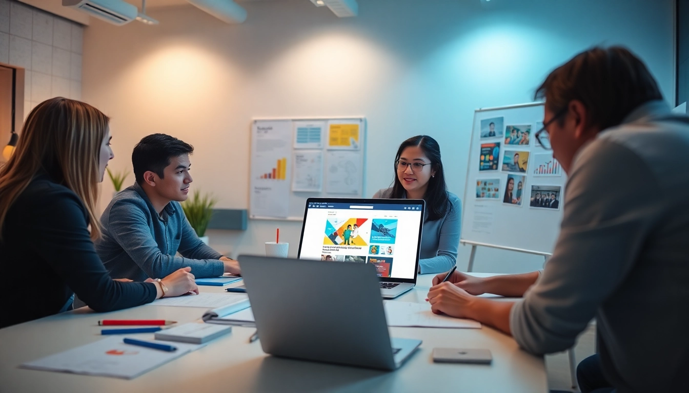 Showcase of Hereford Web Design through collaborative web design process in a bright office.