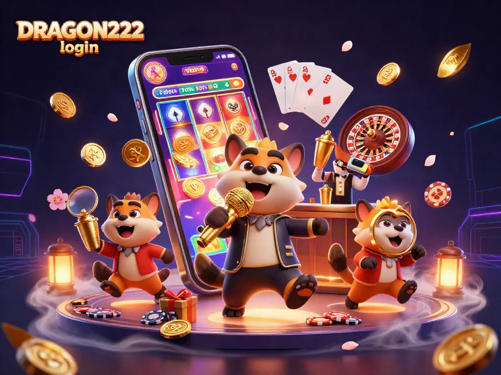 Join the fun at DRAGON222 login with hyenas hosting a vibrant casino party!