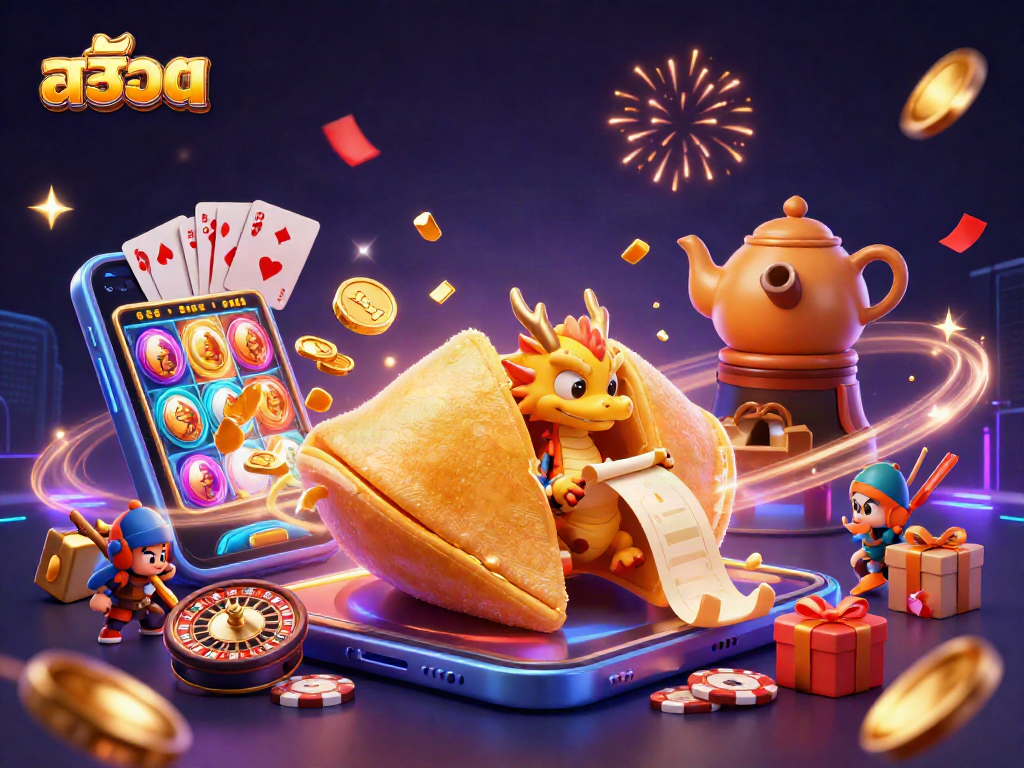 Experience thrilling สล็อต action with a wise dragon reading tales of fortune amidst vibrant casino elements.