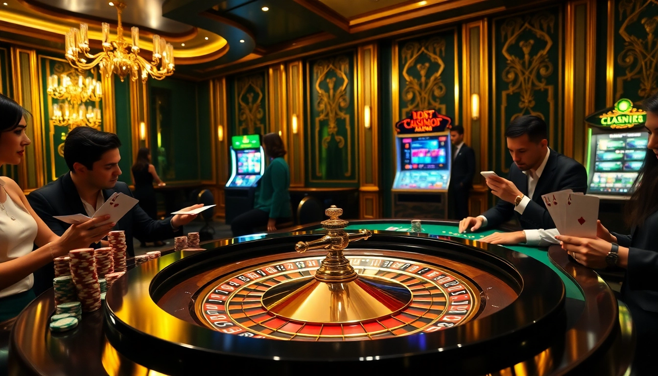 Vivez l'excitation du jeu au meilleur casino en ligne avec des joueurs captivants et une table de roulette luxueuse.