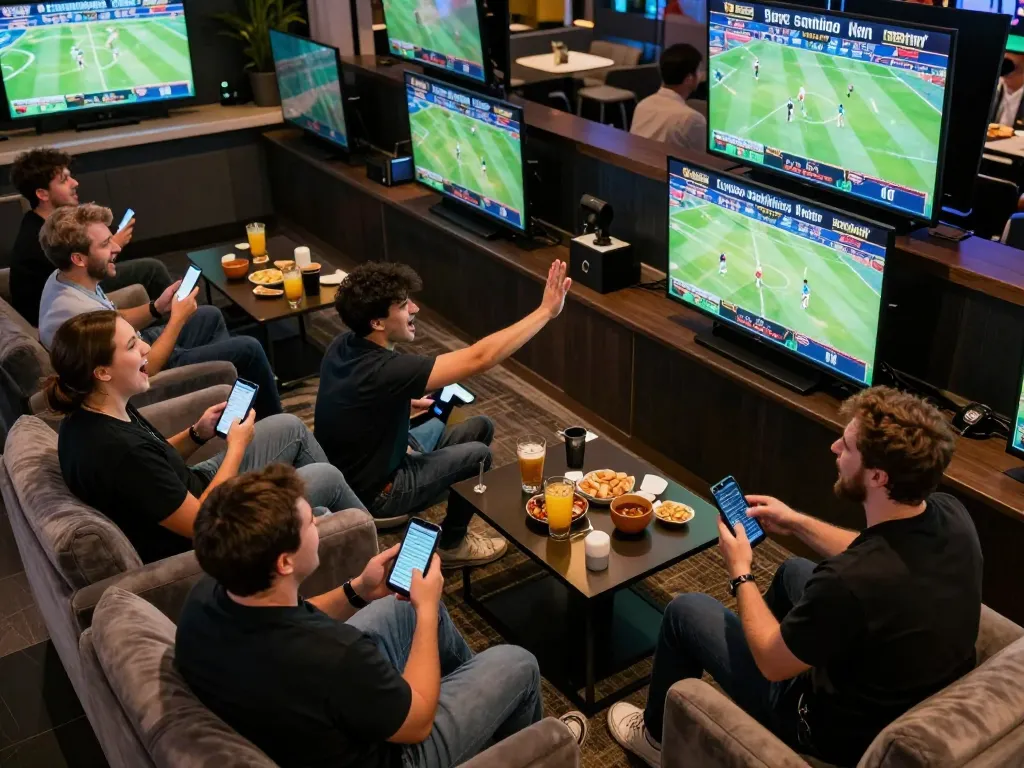 G28 sports betting excitement with players actively engaging in live betting on mobile apps.
