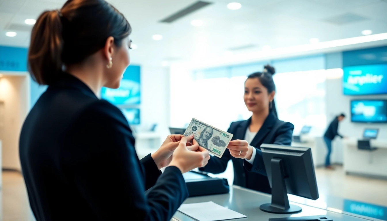 Melakukan setoran 1k di bank dengan teller yang ramah.