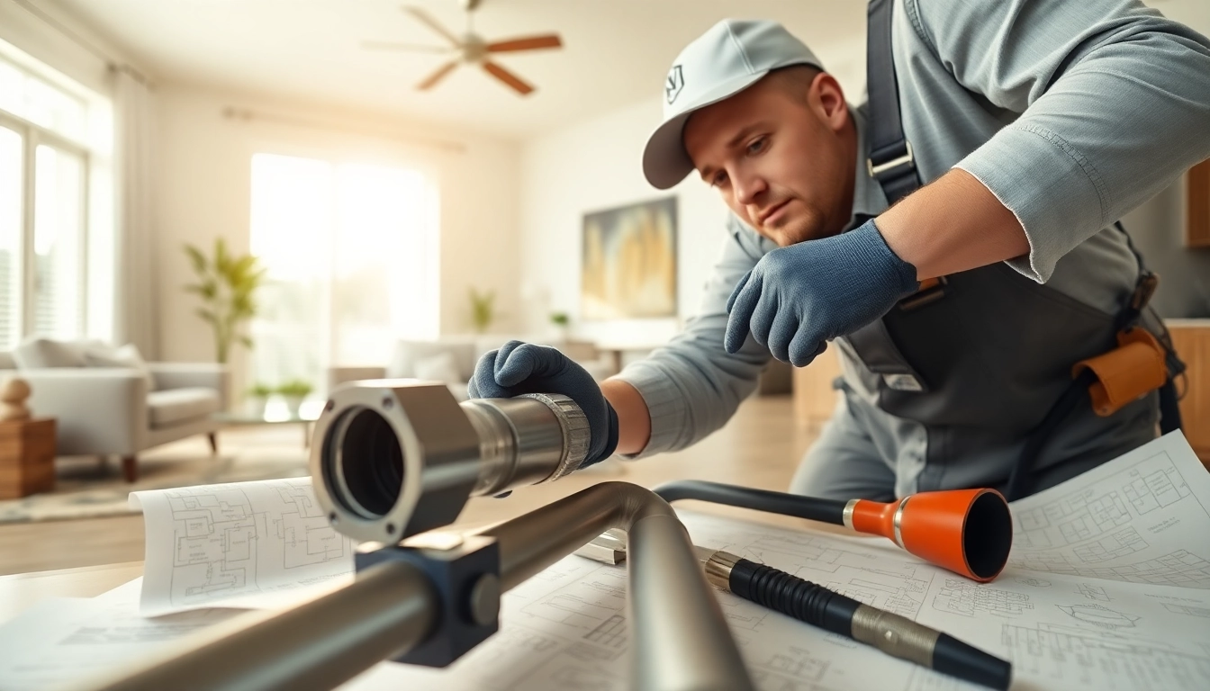 Enhance your home with whole house repiping services Clearwater FL featuring a professional plumber at work.