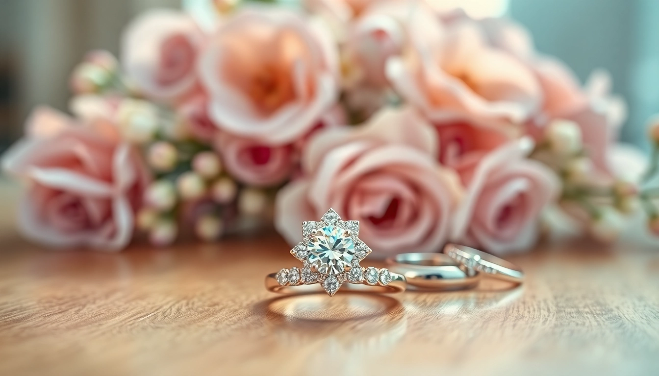 Showcasing beautiful promise rings on a wooden table, highlighting their elegant designs.