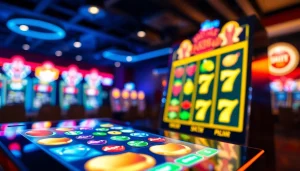 Main interface of pakde4d slot game with vibrant colors and excitement in the casino atmosphere.