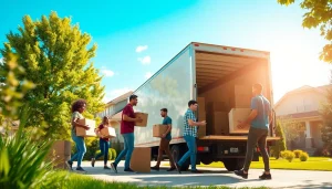 Toronto movers efficiently loading a moving truck at a suburban home, highlighting teamwork and professionalism.
