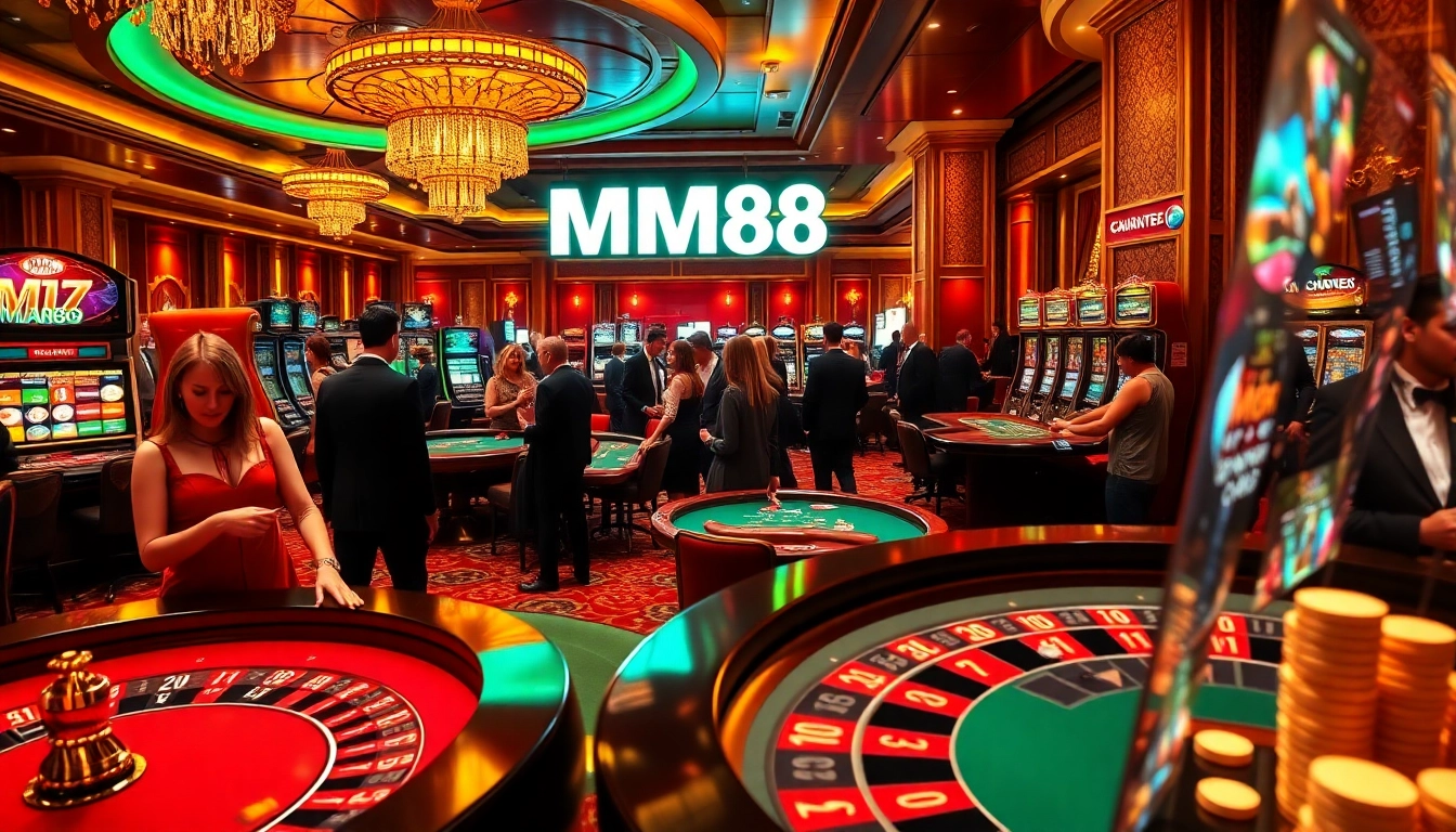Experience the thrill of winnings at MM88 casino, where players engage in high-stakes poker games.