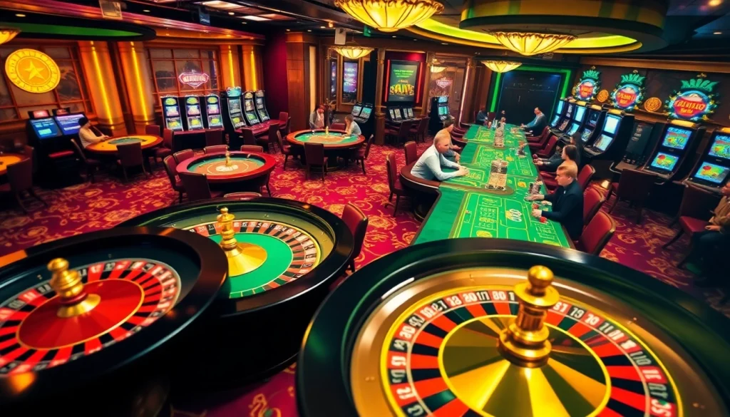 Join the excitement at rr88ezcom with players rolling dice and betting at vibrant casino tables.