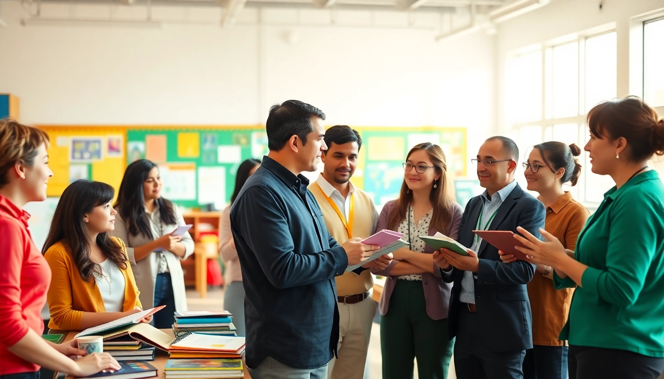 Educators collaborating in a vibrant classroom for impactful Education experiences.