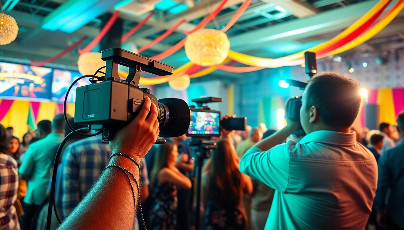 Capturing dynamic moments with event videography services during a lively celebration.