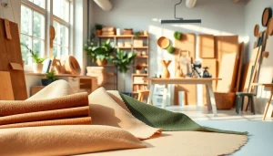 Verken verschillende soorten kunst leer met kleurrijke stoffen en materialen.