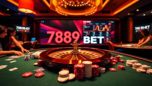 Experience thrilling action at 789BET with vibrant casino tables and exciting gambling visuals.