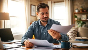 Public Adjuster Near Me guiding a homeowner through the claims process in a professional setting.