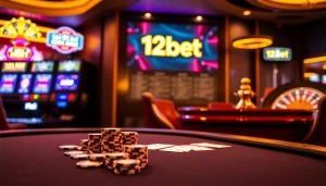 Experience thrilling gameplay at 12bet with vibrant casino tables and vibrant slots.