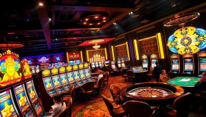 Engaging players at agen toto slot machines with vibrant colors and excitement.