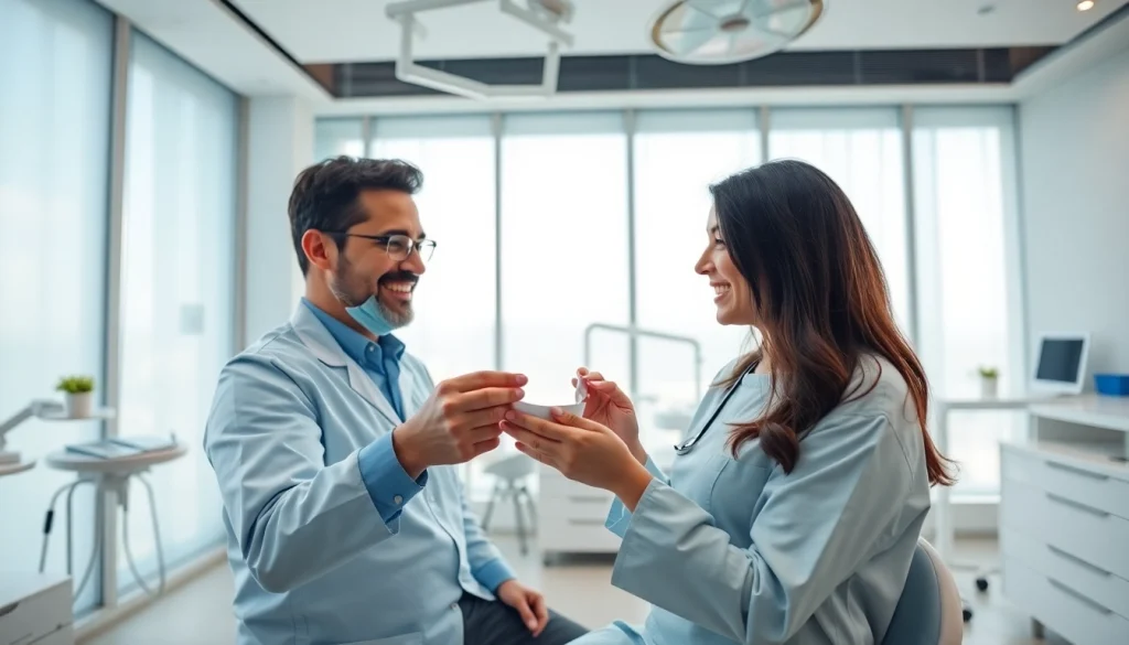 Invisalign near me in Setapak, showcasing a friendly dentist and patient in a modern dental clinic.