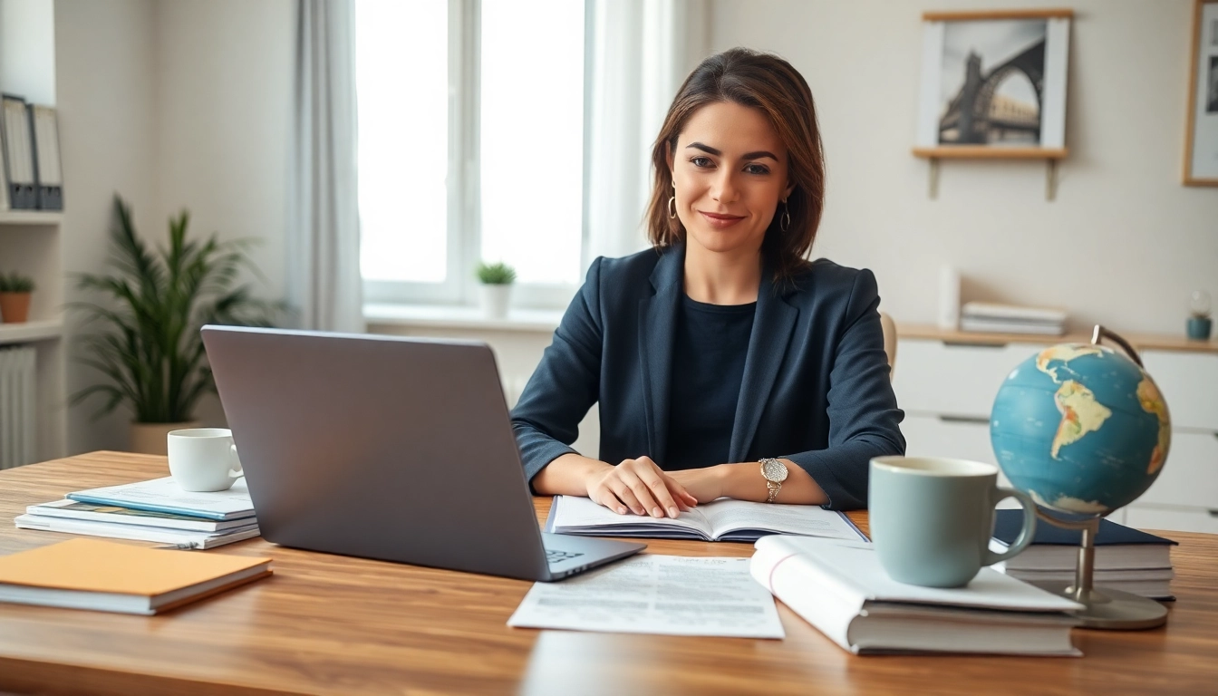 Traducteur certifié travaillant dans un cadre professionnel, axé sur la fourniture de services de traducteur assermenté à Strasbourg.