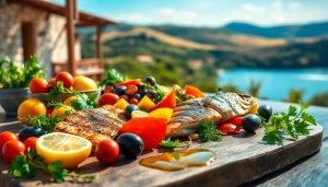 Delicious representation of the Mediterranean diet featuring fresh ingredients and vibrant colors.