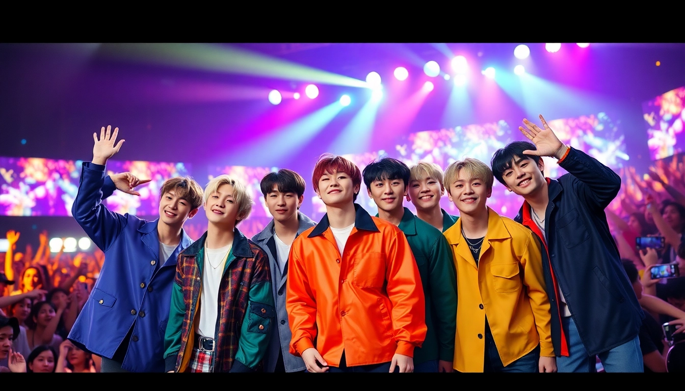 Captivating performance of bts members highlighting their charisma and vibrant outfits