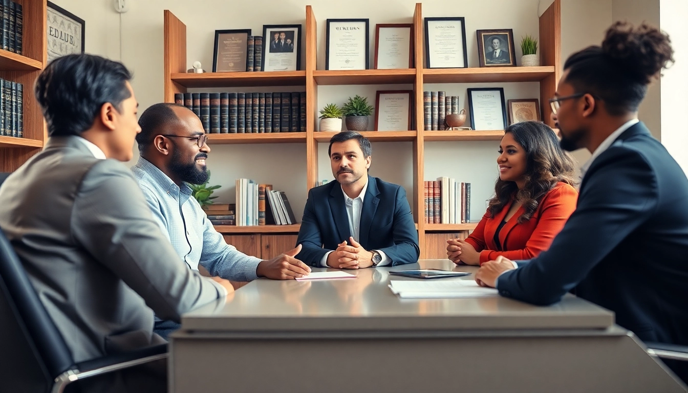 Jacksonville Immigration Lawyer assisting clients in a professional office environment.