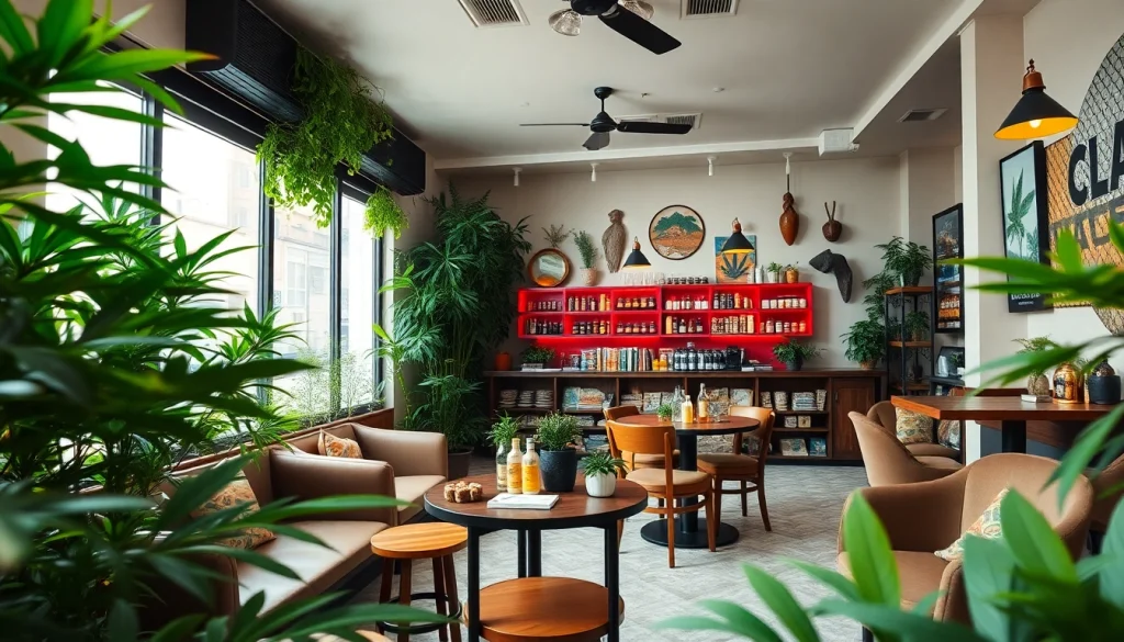 Visitez Green Guyz club cannabis madrid avec une ambiance accueillante et des plantes vertes luxuriantes.