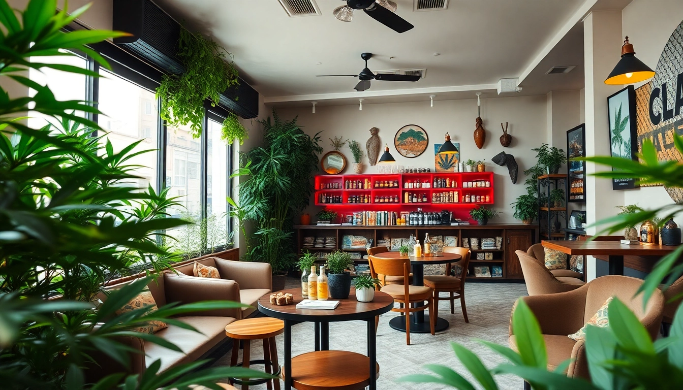 Visitez Green Guyz club cannabis madrid avec une ambiance accueillante et des plantes vertes luxuriantes.