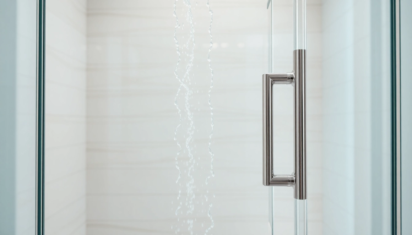Transform your space with elegant shower doors showcasing sleek design and luxurious finishes.