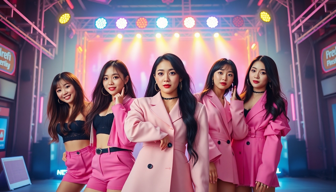 blackpink members performing energetically on stage, showcasing their unique styles and talent