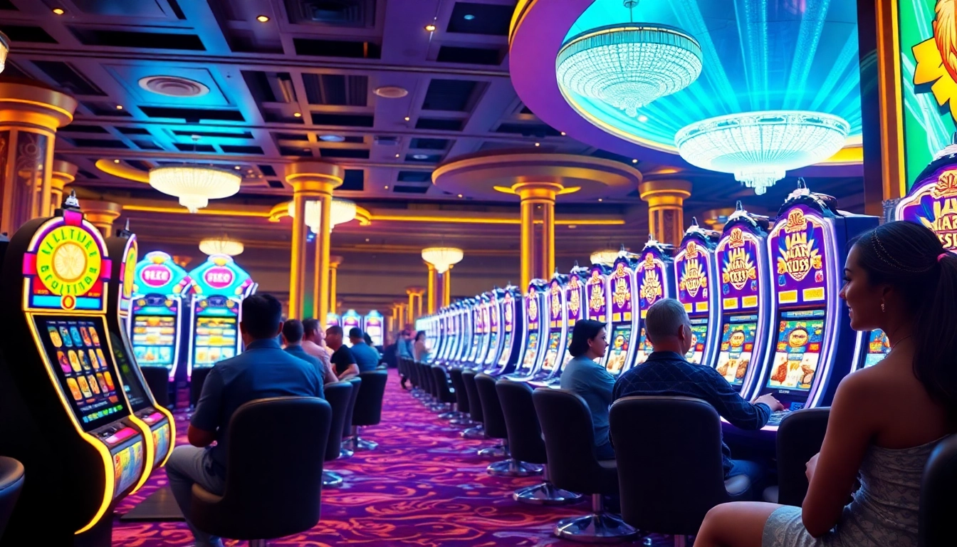 Players enjoying a thrilling game of zeus slot on luxurious casino machines