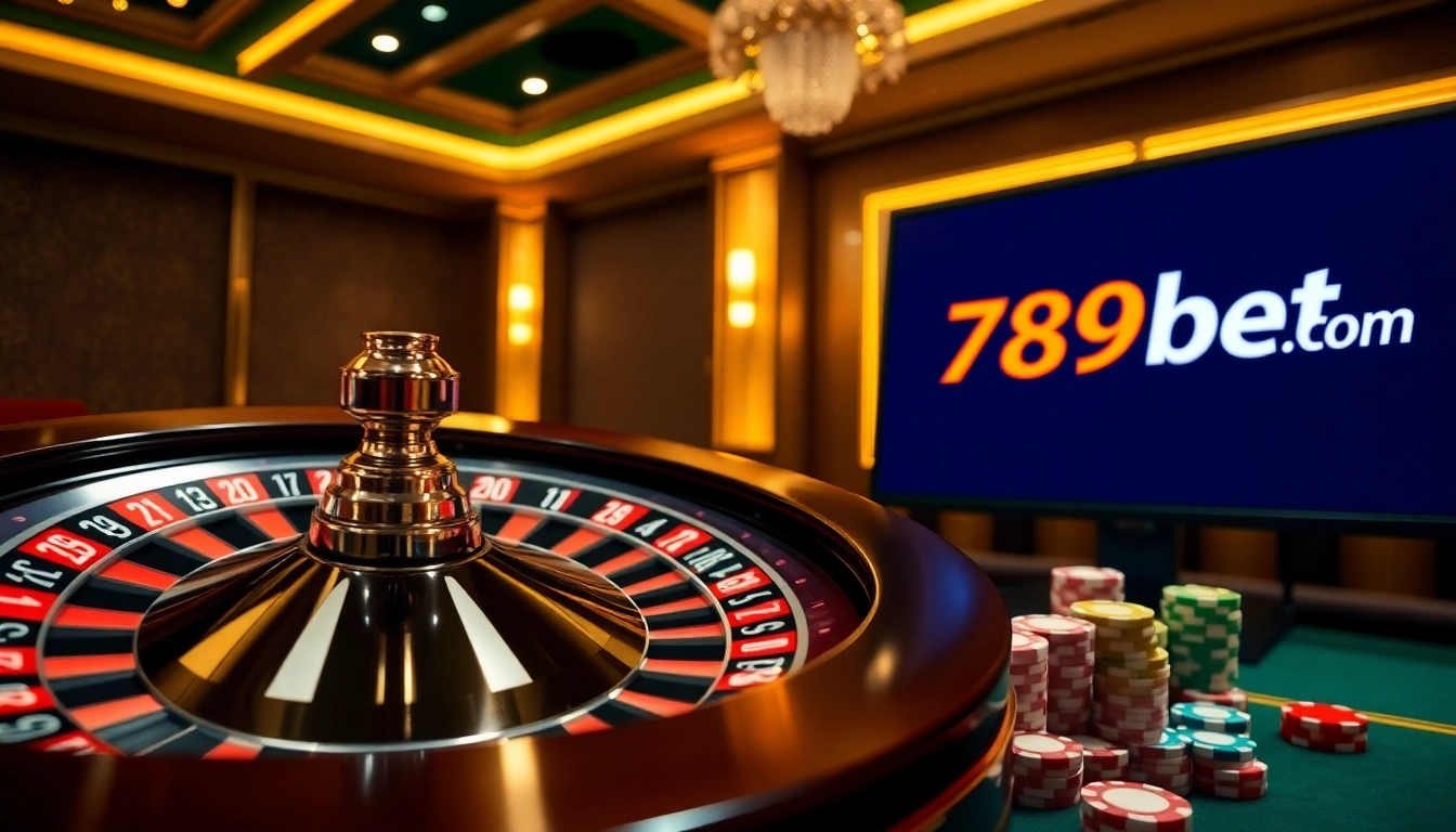 Experience the excitement at 789bet.com with vibrant casino tables and chips.
